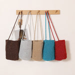 Load image into Gallery viewer, Woven Straw Look Crossbody Bucket Bag Beach N6E054