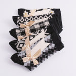 Load image into Gallery viewer, Vintage Double Needle Thick Warm Stack Mid-Calf Socks N6H031