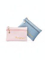 Load image into Gallery viewer, Double Zipper Velvet Phone Pouch Women N6B131