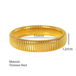 Load image into Gallery viewer, Titanium Steel Grooved Bangle Elastic Medical-Grade S5P253