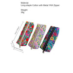Load image into Gallery viewer, Vintage Floral Cotton Pencil Case YKK Zipper N6F152