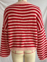Load image into Gallery viewer, Color Block Stripe Knit Pullover Round Neck Retro N6G139