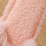 Load image into Gallery viewer, Bow Open Toe Slippers Women Plush House Shoes M5A288