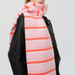 Load image into Gallery viewer, 20% Wool Blend Color Block Scarf Women S5P681