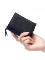Load image into Gallery viewer, Tri-Fold Genuine Leather Mini Wallet Women N6B220