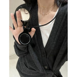 Load image into Gallery viewer, Mirror Pendant Necklace Unisex Leather Cord Long S5P892