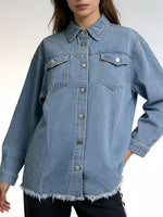 Load image into Gallery viewer, Vintage Washed Denim Jacket Women N6D167