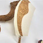 Load image into Gallery viewer, Shell Shape Canvas Makeup Bag Women Travel Wood Grain S5P851