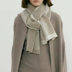 Load image into Gallery viewer, Polka Dot Jacquard Knit Scarf M5A257