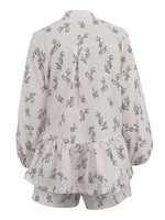 Load image into Gallery viewer, French Puff Sleeve Crop Top and Shorts Set Women N6C189