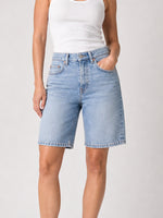 Load image into Gallery viewer, Mid-Rise Denim Shorts Women Office Casual Slim Fit N6F002