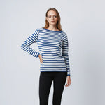 Load image into Gallery viewer, Classic Striped Knit Retro Crew Neck Pullover Top N6A138