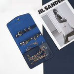 Load image into Gallery viewer, Portable Leather Jewelry Organizer Envelope Clutch S5P826