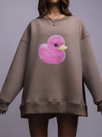 Load image into Gallery viewer, Little Yellow Duck Print Hoodie Women Multiple Colors N5A551