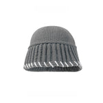 Load image into Gallery viewer, Lock-Stitch Bucket Hat Knit Fisherman Beanie Women N6H217