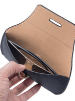 Load image into Gallery viewer, Genuine Leather Portable Sunglasses Case Men Women N6B190