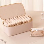 Load image into Gallery viewer, Portable Jewelry Organizer Box Multi-layer Leather S5P835