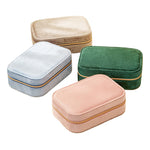 Load image into Gallery viewer, Two Tier Velvet Jewelry Case Compact Structure S5P396