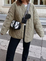 Load image into Gallery viewer, Diamond Quilted Puffer Jacket Women Multiple Colors N5A566