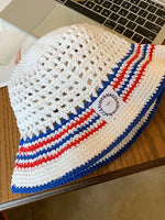 Load image into Gallery viewer, Striped Breathable Fisherman Sun Hat Women N6C371