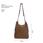 Load image into Gallery viewer, Crochet Openwork Tote Beach Ready Underarm Silhouette S5P299