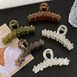 Load image into Gallery viewer, Jelly Color Flower Hair Claw Clip Women Resin N6C350