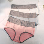 Load image into Gallery viewer, Mid Rise Color Block Panties Women N5A788