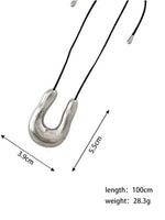 Load image into Gallery viewer, U-Shaped Horseshoe Necklace Women Luxury Layering N6C066