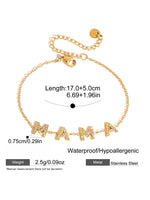 Load image into Gallery viewer, Titanium Steel MAMA Zircon Bracelet N6D518