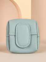Load image into Gallery viewer, Genuine Leather Coin Purse With Keychain Women N6D030