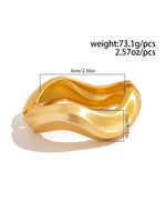 Load image into Gallery viewer, Punk Wide Bangle Spring Closure Bracelet Women N6B012