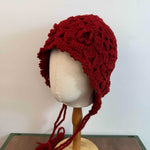 Load image into Gallery viewer, Handwoven Double Layer Flower Tassel Knit Beanie N6H229