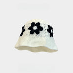 Load image into Gallery viewer, Hand Knit Floral Beanie Women Fisherman Hat M5A316