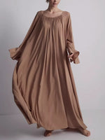 Load image into Gallery viewer, Brown Lounge Robe Dress Women N6C200