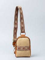 Load image into Gallery viewer, Rattan Crossbody Phone Bag Women Vacation N6C309