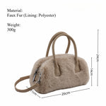 Load image into Gallery viewer, Box Tote Bag Women Retro Niche Design Faux Mink Fur S5P749