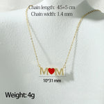 Load image into Gallery viewer, MOM Zircon Heart Pendant Necklace N6D522