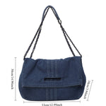 Load image into Gallery viewer, Women's Large Canvas Chain Strap Tote Bag N6J193