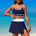 Load image into Gallery viewer, Bikini Springs Beach Sport Skirt Separate Swimsuit N6A019