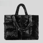 Load image into Gallery viewer, Diamond Quilted Puffer Tote Bag Women S5P807