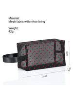 Load image into Gallery viewer, Heart Mesh Makeup Pouch Large Capacity Women N6B150