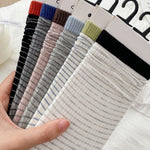 Load image into Gallery viewer, Dopamine Color Block Stripe Stack Socks Women N6H016