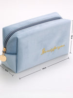 Load image into Gallery viewer, Velvet Makeup Pouch Portable Cosmetic Organizer Women N6B113