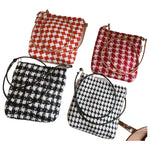 Load image into Gallery viewer, Black Red Chanel-inspired Tweed Crossbody Bag S5P709