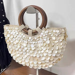 Load image into Gallery viewer, Handmade Natural Shell Bag Fairy Tote Clutch N6F143