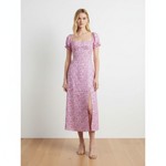 Load image into Gallery viewer, Elegant Off Shoulder Floral Maxi Slit Dress N6A091