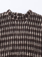 Load image into Gallery viewer, Honeycomb Check Pullover Shirt Women N6C094