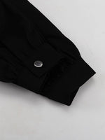 Load image into Gallery viewer, French Peter Pan Collar Black White Short Dress N6C209