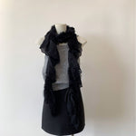 Load image into Gallery viewer, Lace Fringe Scarf Women Adjustable Winter Warm M5A320