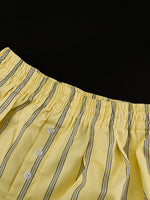 Load image into Gallery viewer, Striped Lapel Shirt and Shorts Set Women N6D109